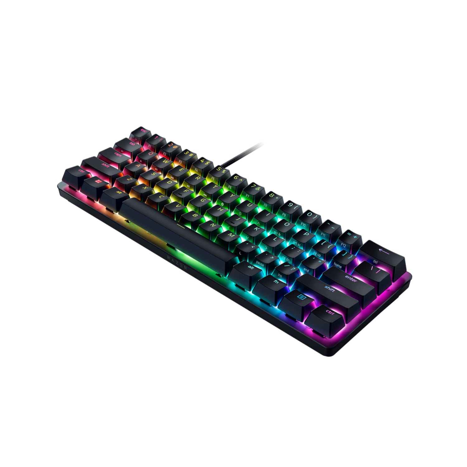 razer-huntsman-mini-60-clavier-gaming-optique-m-canique-violet-clicky-noir-azert image 3