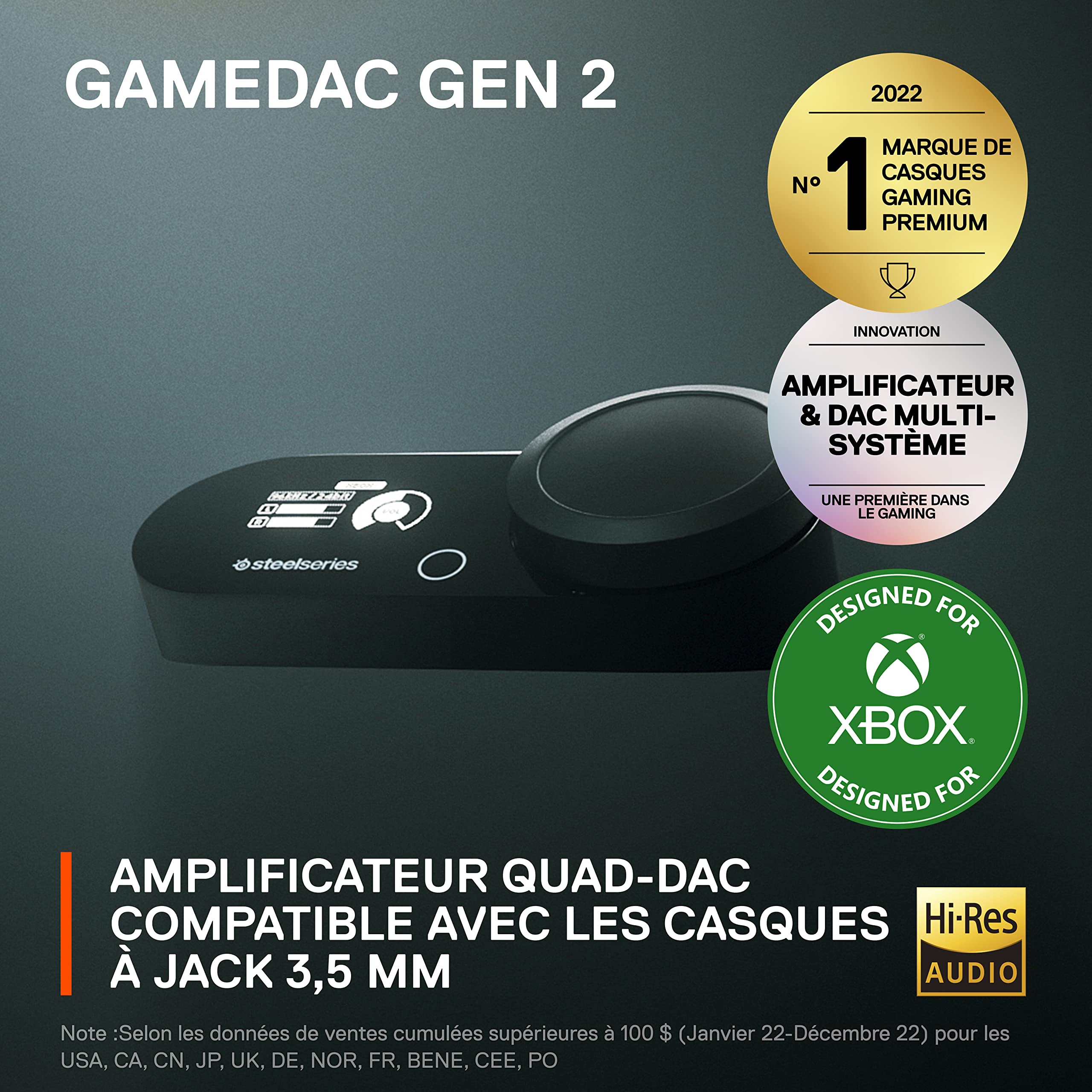 steelseries-gamedac-gen-2-xbox-amplificateur-audio-hi-res-quad-dac-ess-sabre-96k image 2