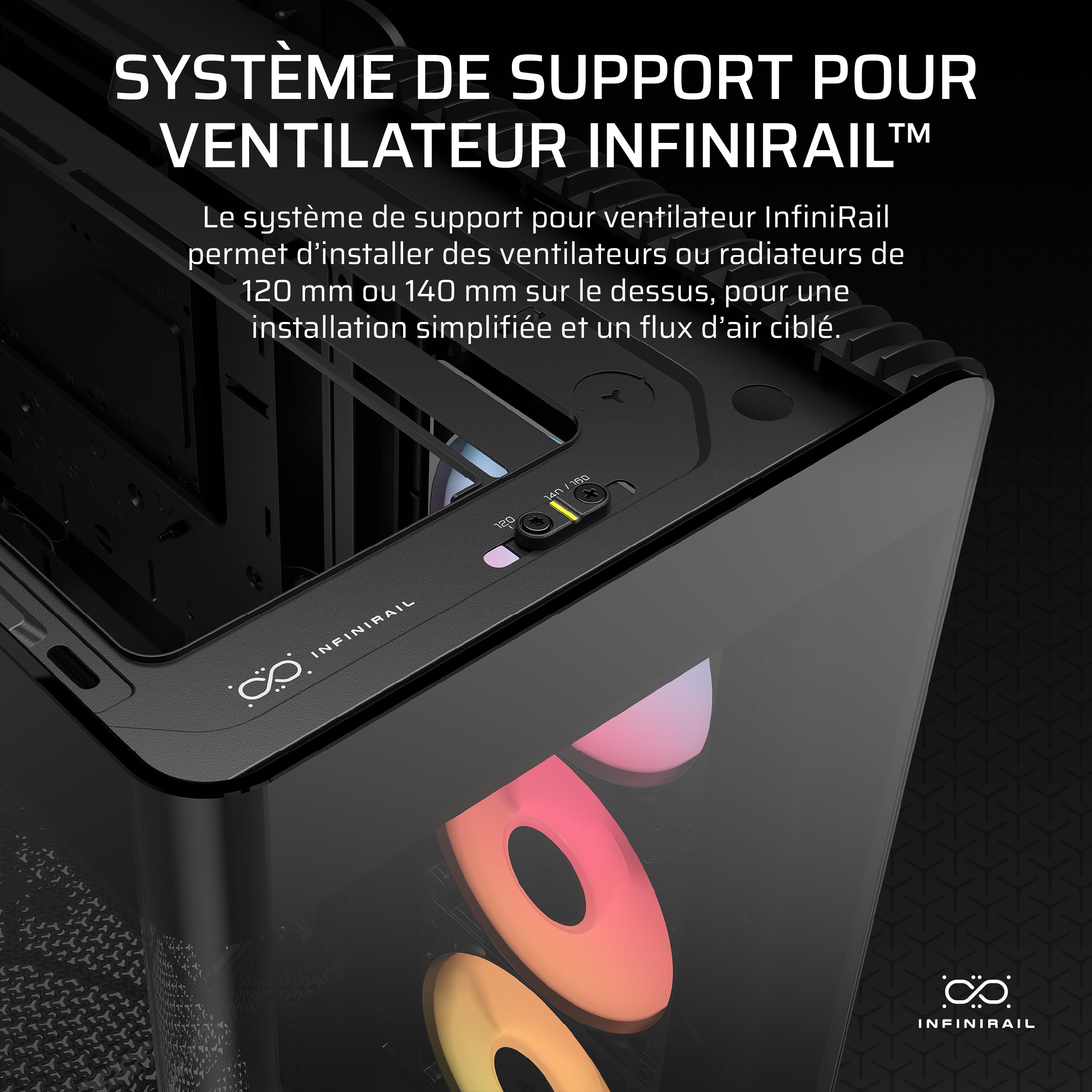 corsair-frame-4500x-rs-r-argb-bo-tier-pc-moyen-tour-verre-panoramique-noir image 6