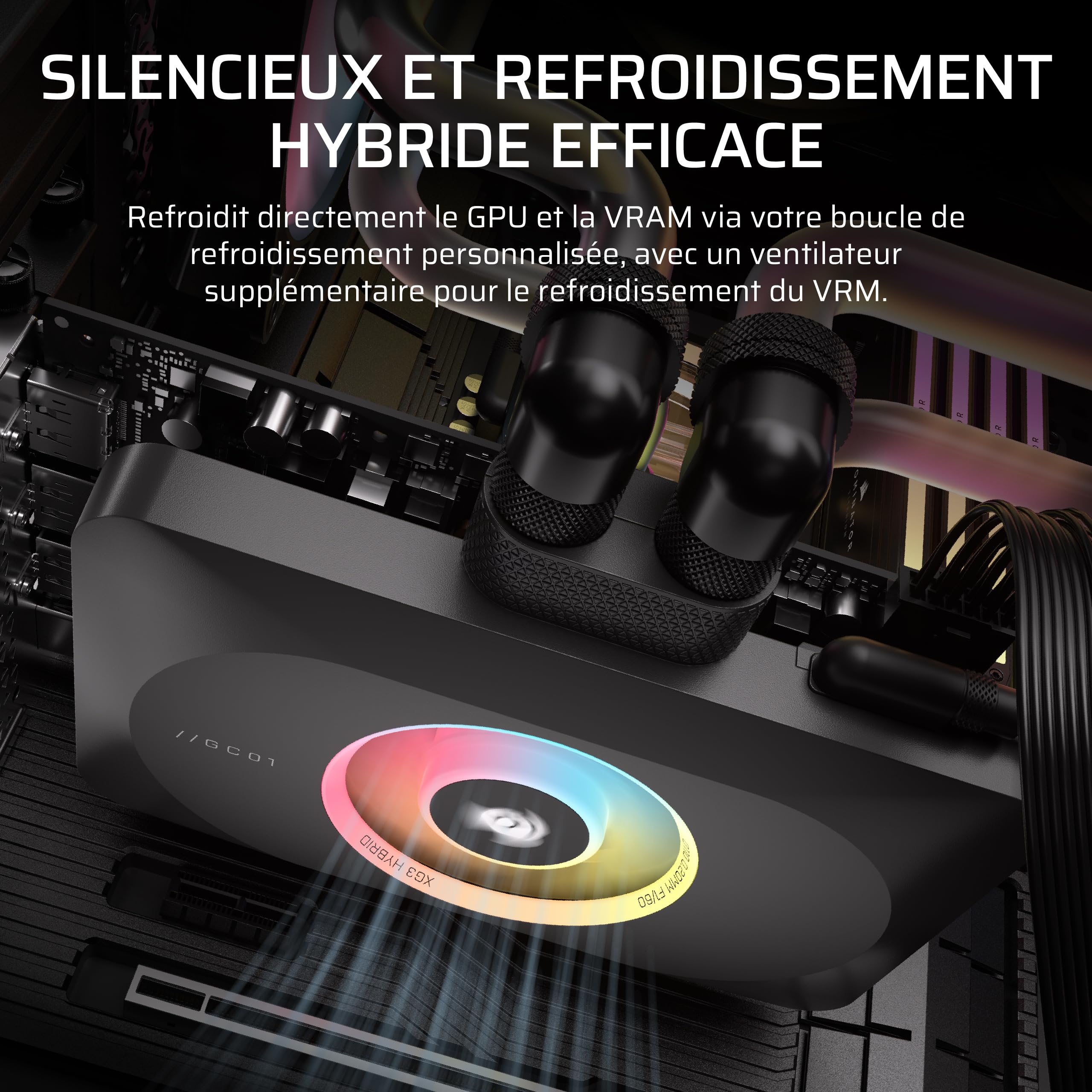 corsair-xg3-rgb-hybride-waterblock-gpu-rtx-5080-5070-ti-5070-noir image 4