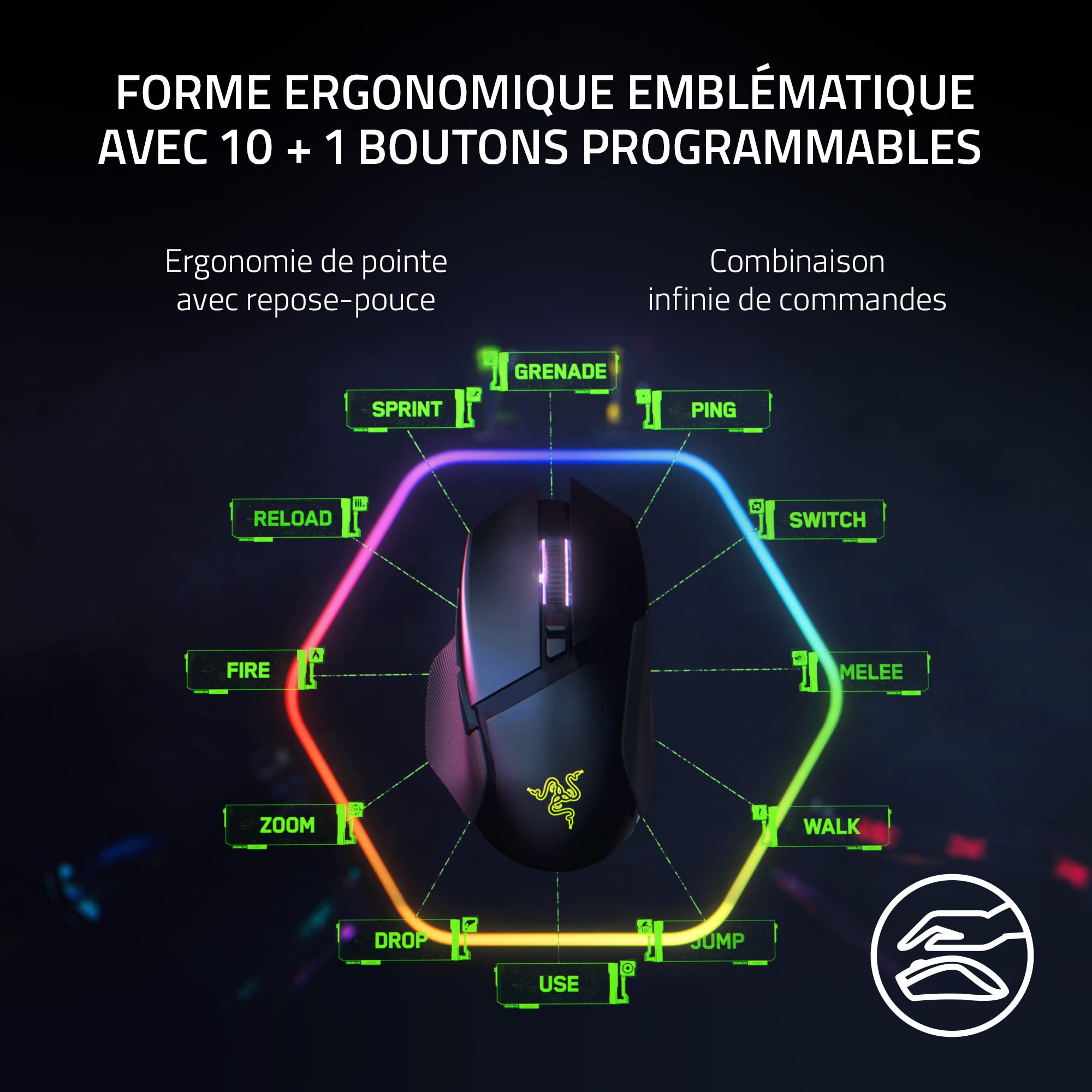 razer-basilisk-v3-pro-souris-gaming-sans-fil-30k-10-1-boutons-noire image 6