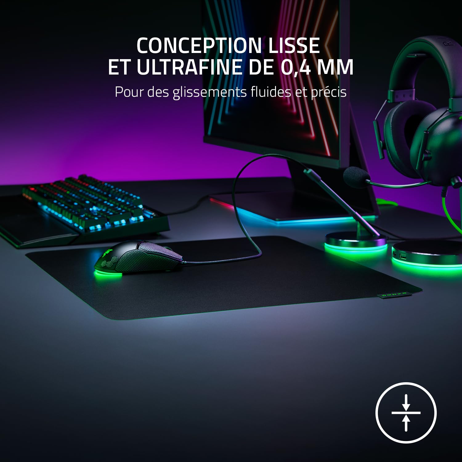 razer-sphex-v3-large-tapis-de-souris-gaming-ultrafin-noir image 3