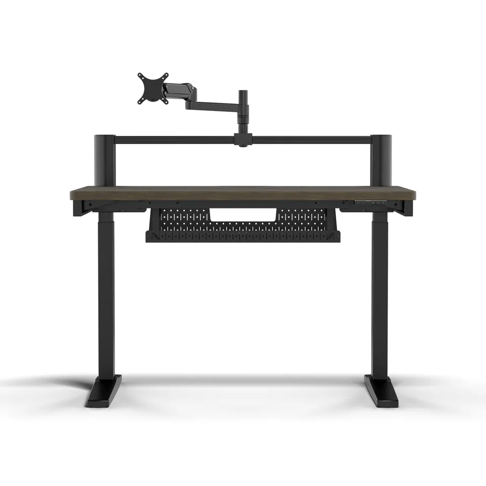 corsair-platform-4-elevate-bureau-gaming-lectrique-120x76-cm-noyer-fonc-bras-cra image 1
