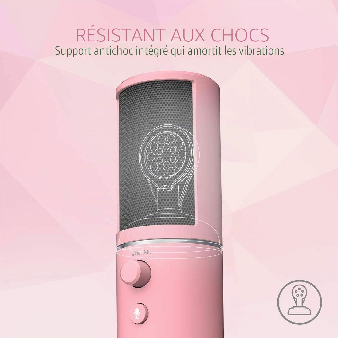 razer-seiren-x-microphone-usb-streaming-supercardio-de-support-antichoc-quartz image 3