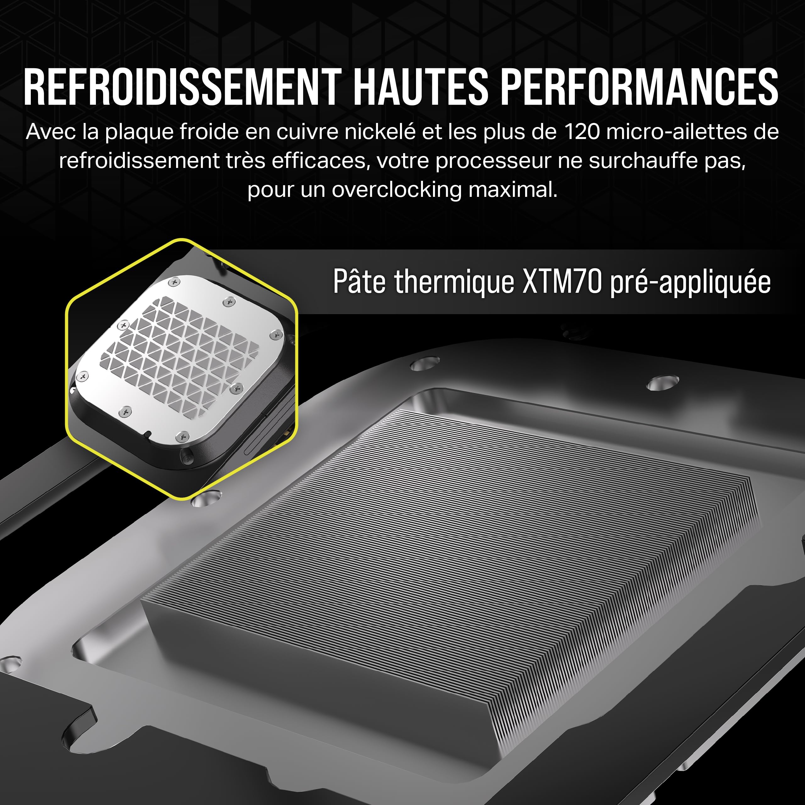 corsair-icue-link-xc7-rgb-elite-waterblock-cpu-lga-1700-am5-gris image 5