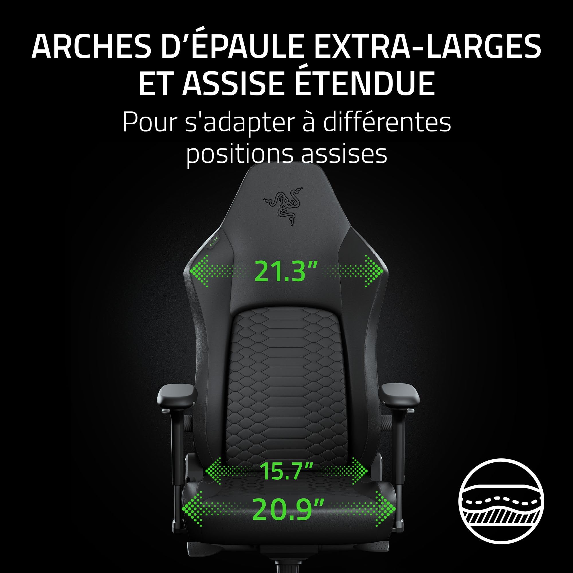 razer-iskur-v2-newgen-fauteuil-gaming-ergonomique-noir image 2