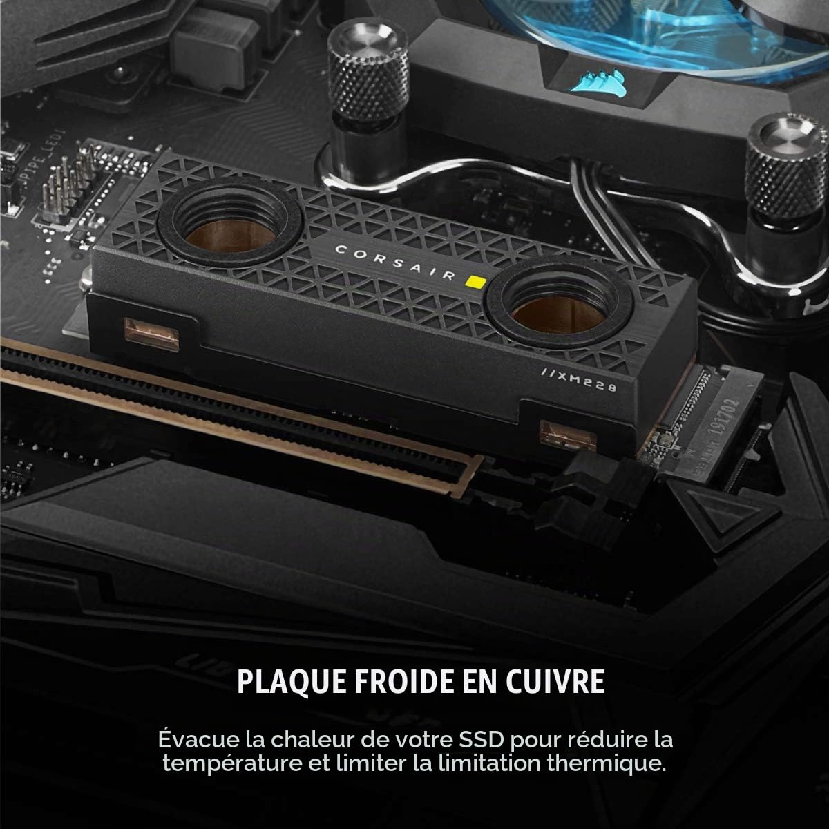 corsair-hydro-x-series-xm2-waterblock-ssd-m-2-2280-cuivre-noir image 6