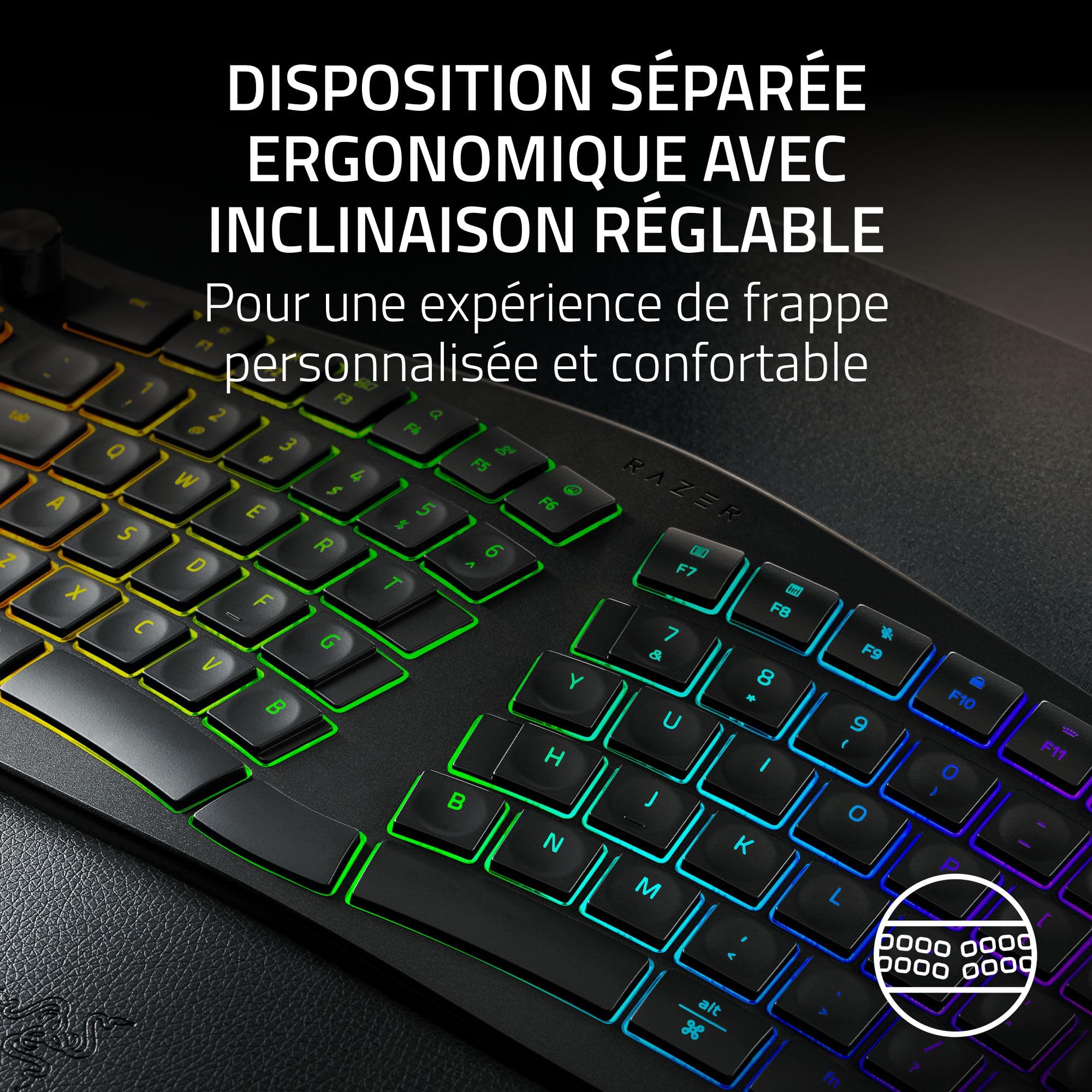 razer-pro-type-ergo-clavier-ergonomique-sans-fil-rgb-noir-qwerty-us image 2