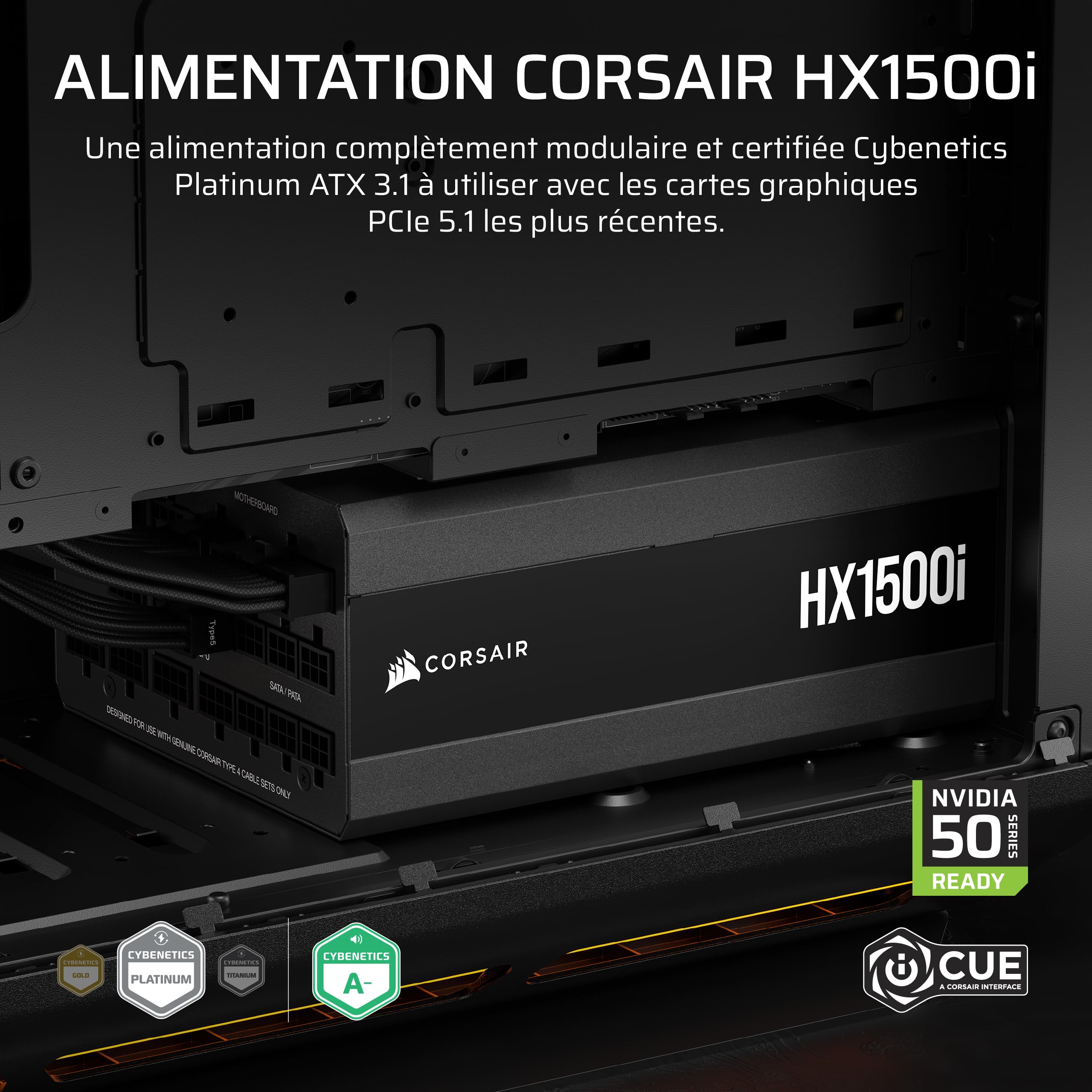 corsair-hx1500i-2025-alimentation-atx-1500w-modulaire-atx-3-1-pcie-5-1-platinum- image 2