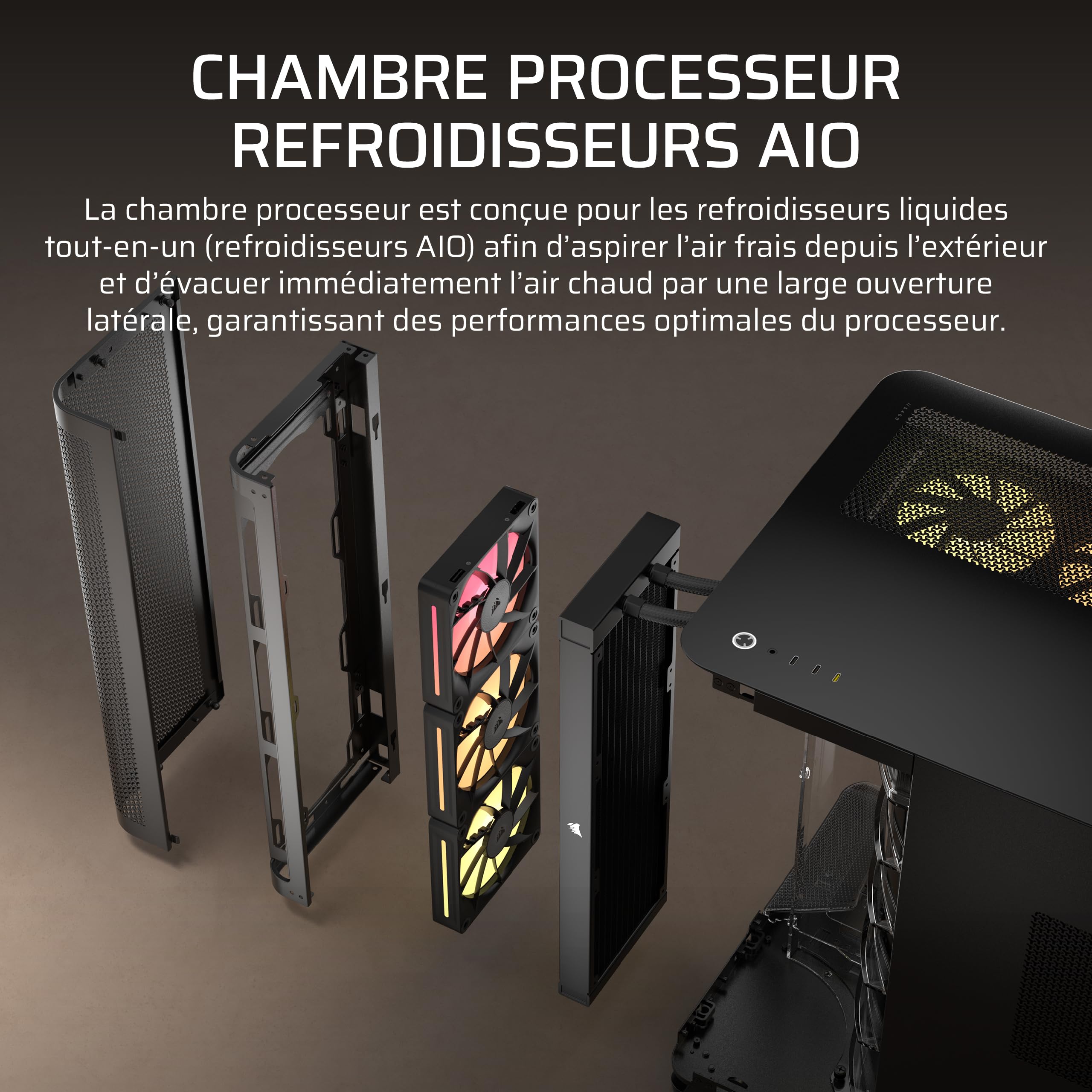 corsair-air-5400-lx-r-rgb-icue-link-bo-tier-pc-triple-chambre-panoramique-noir image 5