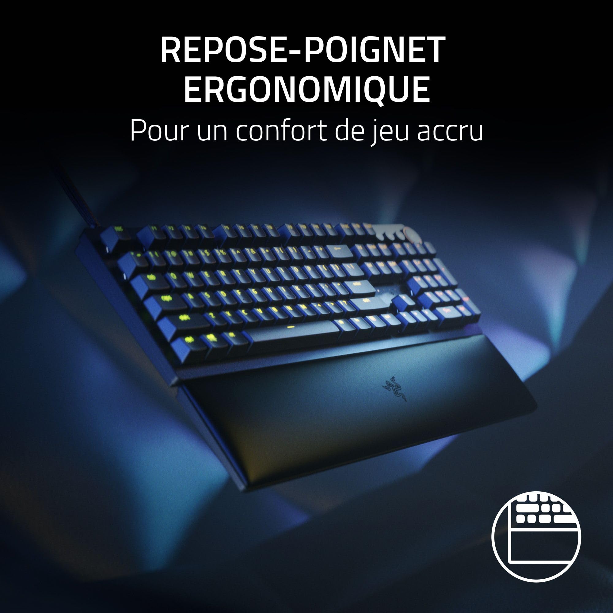 razer-huntsman-v2-switches-violets-clavier-gamer-optique-azerty-pbt-noir image 7