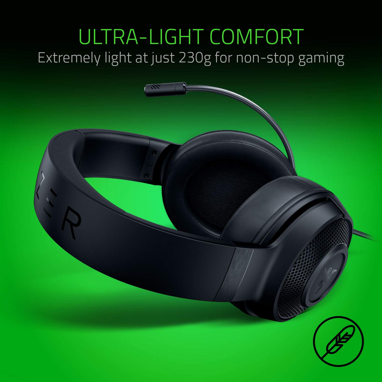 razer-kraken-x-lite-casque-gaming-filaire-noir image 3