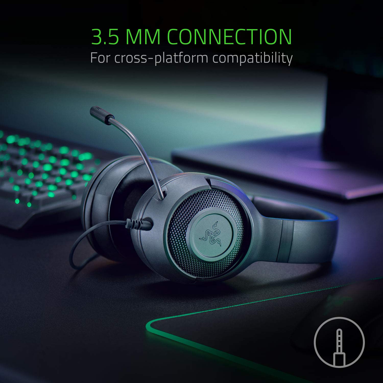 razer-kraken-x-lite-casque-gaming-filaire-noir image 7