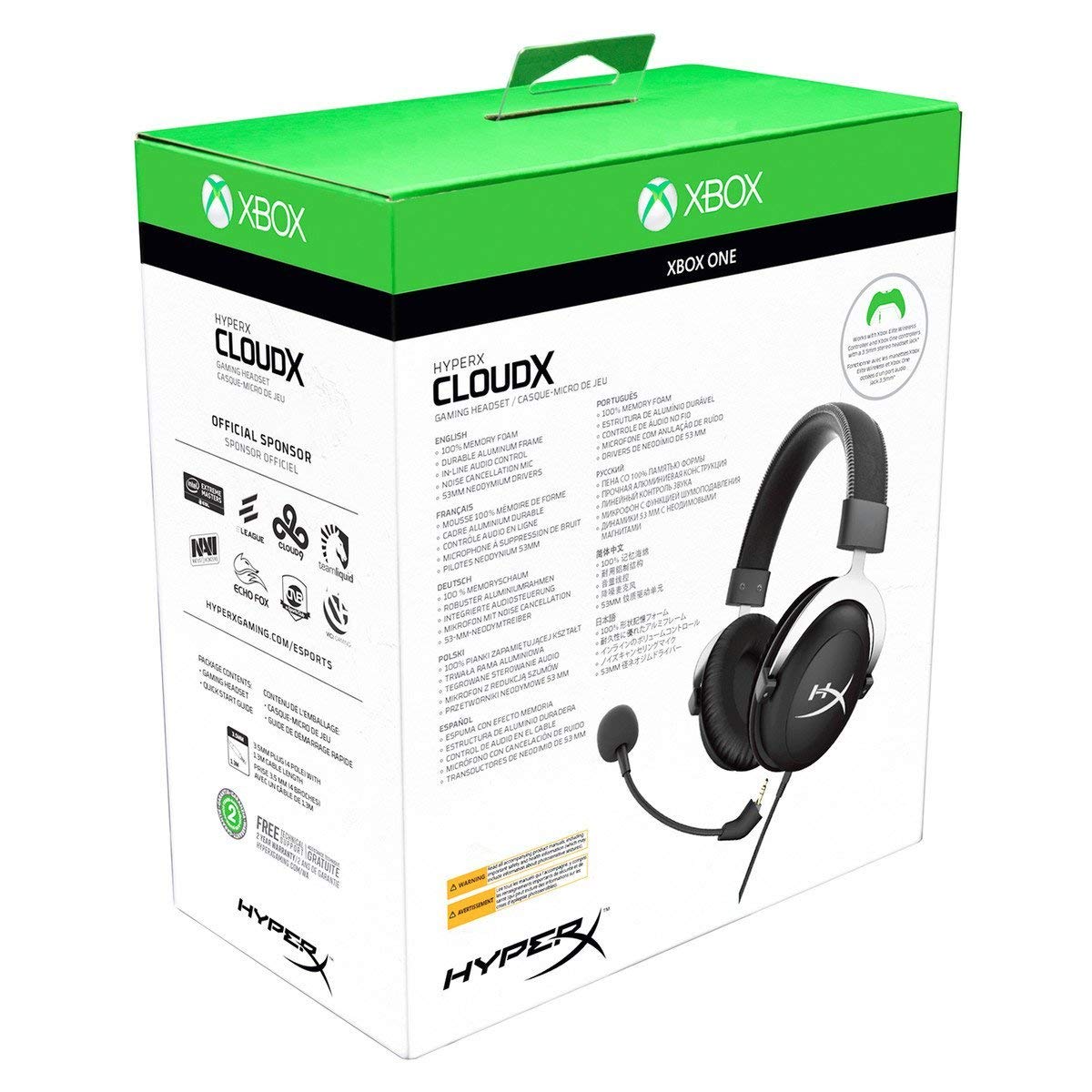 hyperx-cloud-x-casque-gaming-filaire-xbox-argent image 6